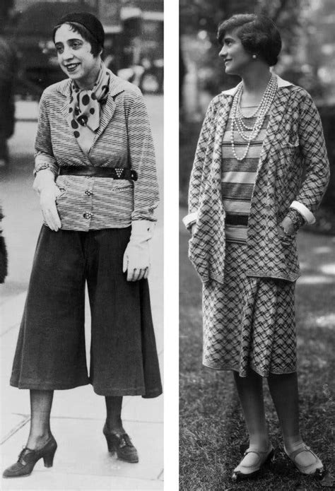 coco chanel elsa schiaparelli and jean patou|1920's Fashion for Women .